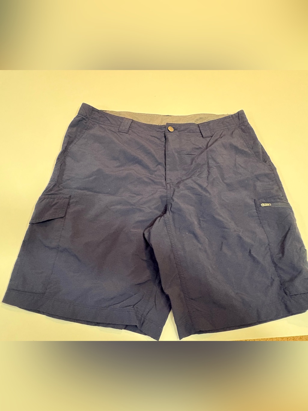 Men's Navy Cargo Shorts Classic Everyday Utility | Size 38w 10l